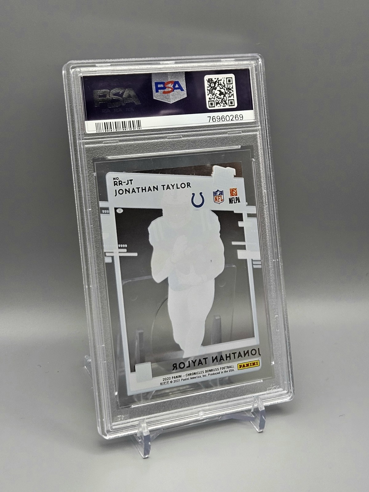 PSA 10 GEM (RC) Jonathan Taylor Clearly Donruss Rated Rookie 2020 Chronicles  view 6
