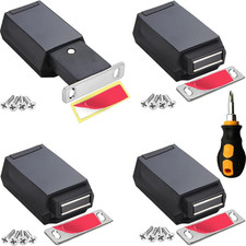 Magnetic Push to Open Cabinet Hardware 4Pack Heavy Duty Push Latch