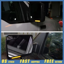 Sequential LED Side Under Mirror Turn Signal Lights Len Fit F-150 Ford 2004-2014