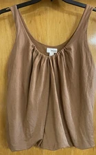 de.corp ESPRIT URBAN CASUAL Women's L, Tank Top, Blouson Bottom, Dark Tan, NWOT