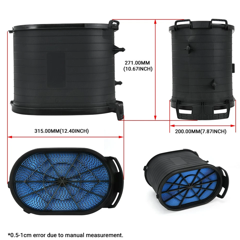 2x Filtro de aire para Ford F250 F350 Super Duty 6,0 L V8 2003-2007 FA1778 3C3U9601BC Foto 3 de 4