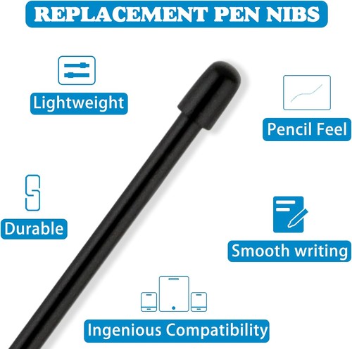 10 Pcs Replacement Refill Pen Tips for Wacom Intuos Pro,Wacom IMobileStudio Pro - Picture 2 of 7
