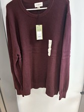 NWT Goodfellow Co. Men s Burgundy Ribbed Sweater - Size XL