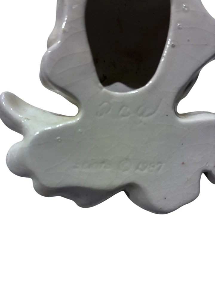 1987 PCG Scioto Ceramic Cherub Wall Plaque 3.75” Vintage Angel Ornament - Image 3 of 3