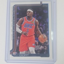Topps 2025-26 Luguentz Dort Oklahoma City Thunder #117 NBA Base Set Card