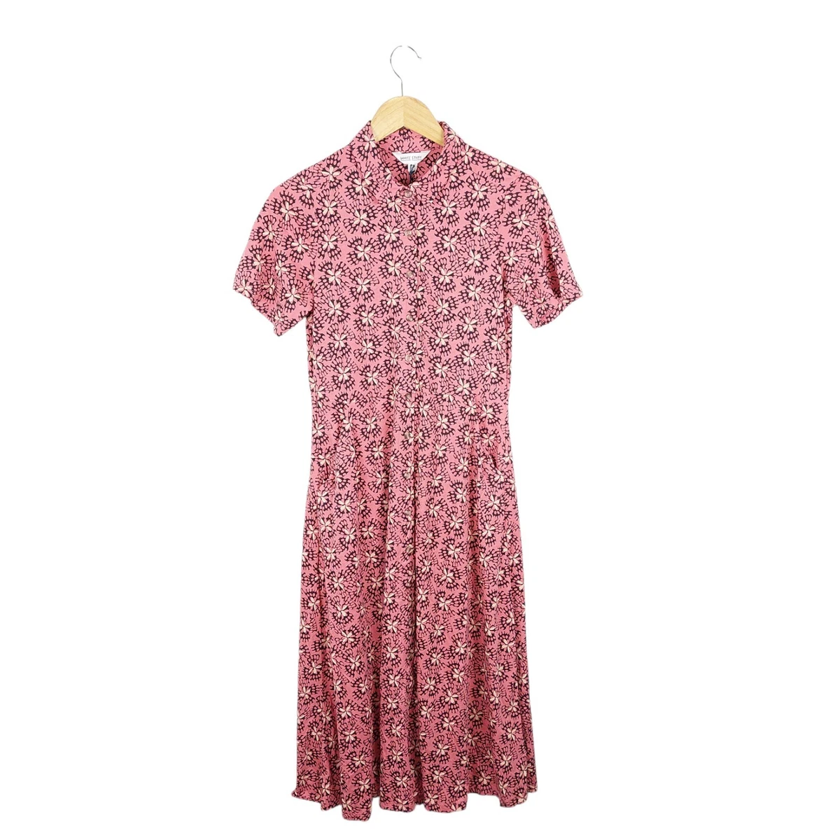 EX WHITE STUFF Pink Bea Fairtrade Kleid In Größen 8, 12, 14, 16