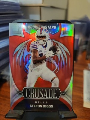 2022 Panini Rookies & Stars Crusade Red Prizm 49/99 Stefon Diggs #CR-7