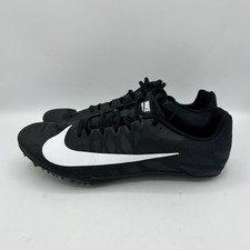 Nike Zoom Rival S 9 Track Sprint NO Spikes Black White 907564-017 Men size 12.5