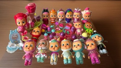 Cry Babies Magic Tears 5'' Lot of 17 Assorted Dolls & Accessories See Description
