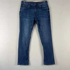 The Perfect Jean NYC Mens 32x30 Actual 31x28 Slim Fit Dark Wash Stretch Casual