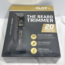 OLOV -The Beard Trimmer Model YH-7155, Black, 20 Adjustable Lengths ~ NEW SEALED