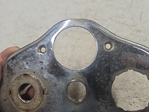 1928 1929 Ford Model A Dash Gauge Bezel *old chrome* - Foto 2 di 13