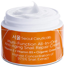 Korean Skin Care 97.5 Snail Mucin Moisturizer Cream - K Beauty Snail Repair 2Oz