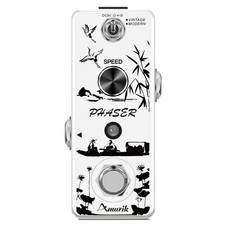 Amuzik Guitar Phaser Pedal Analog Phase Effect Pedal For Electric Guitar Vint...