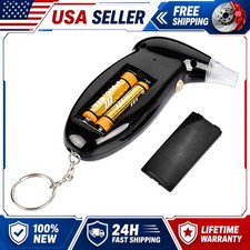 Digital LCD Police Breath Breathalyzer Test Alcohol Tester Fast and Accurate