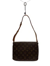 LOUIS VUITTON Shoulder Bag Musette Tango _ Monogram Canvas Long PVC Brown Used