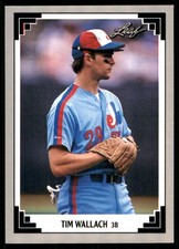 Tim Wallach 1991 Leaf #388 Montreal Expos MLB READ FREE SHIPPING AutographDen