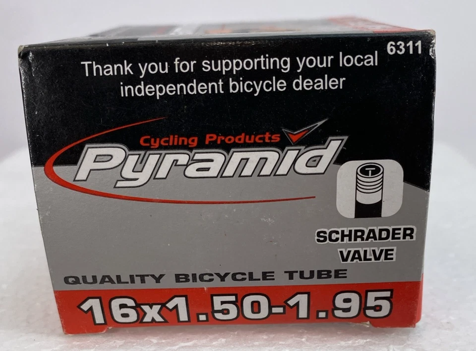 Pyramid Schrader Valve Bicycle Tubes, 16 x 1.50-1.95" New Old Stock - Image 2 of 4