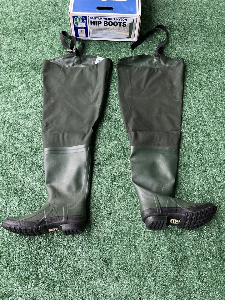 Hodgman Bantam Weight Nylon Hip Boots Men’s Size 10 - Image 2 of 4