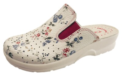 E.PERSONALI LEATHER SLIPPER 100% 804D WITH ANTI-SHOCK (WHITE DISCOUNT!!!!!)