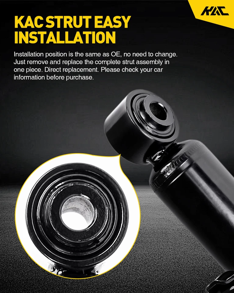 2pc Front Struts w/ Coil Spring for Ford Edge 2007-2014 Lincoln MKX 2007-2015 - Image 3 of 4