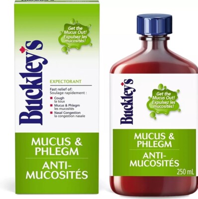 Buckley's Cough Syrup Mucus & Phlegm Expectorant - Large Size 250ml Exp 07/2025