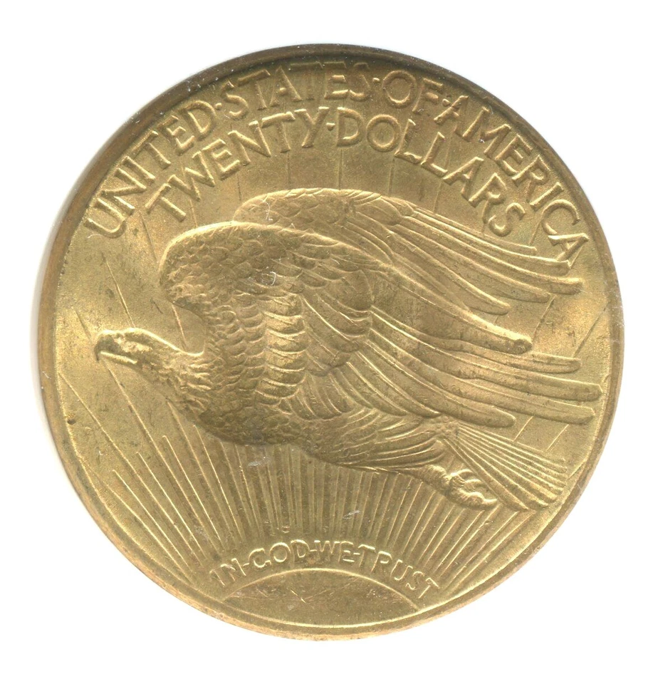 1914-S $20 ST GAUDENS DOUBLE EAGLE NGC MS65 SAINT MS-65 BETTER DATE Older Holder - Image 3 of 4