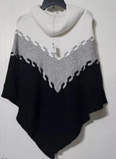 NWT Talbots Cowl Neck Poncho Sweater Shawl Women’s Size XS