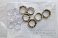 LGB E171301 Lampengläser Lampenringe messingfarben für LGB, je 6 Stück, NEU OVP