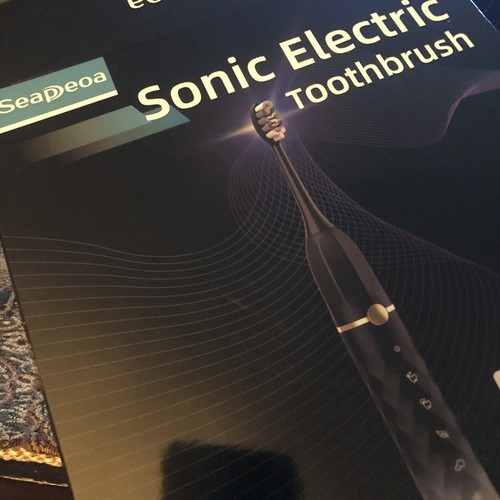 Seapeoa Sonic Electric Toothbrush IPX8 Waterproof New In Box + Toothpaste Tabs