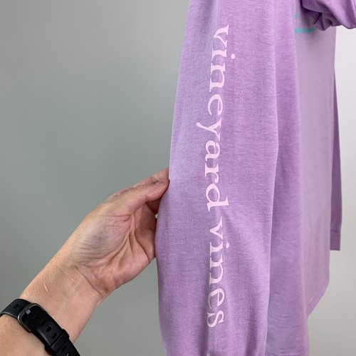 Vineyard Vines Sudadera con Capucha Talla L 16 Edgartown Camiseta Púrpura Ligera Niña - Imagen 4 de 8