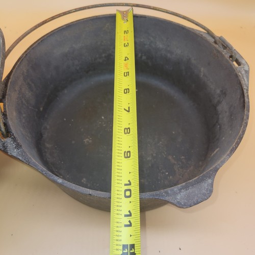 Vintage Lodge No. 8 10.25" Dutch Oven Cast Iron Basting Lid Good Condition - Picture 12 of 15