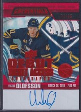 VICTOR OLOFSSON - 2019 Upper Deck Credentials Debut Ticket Access Auto, /65