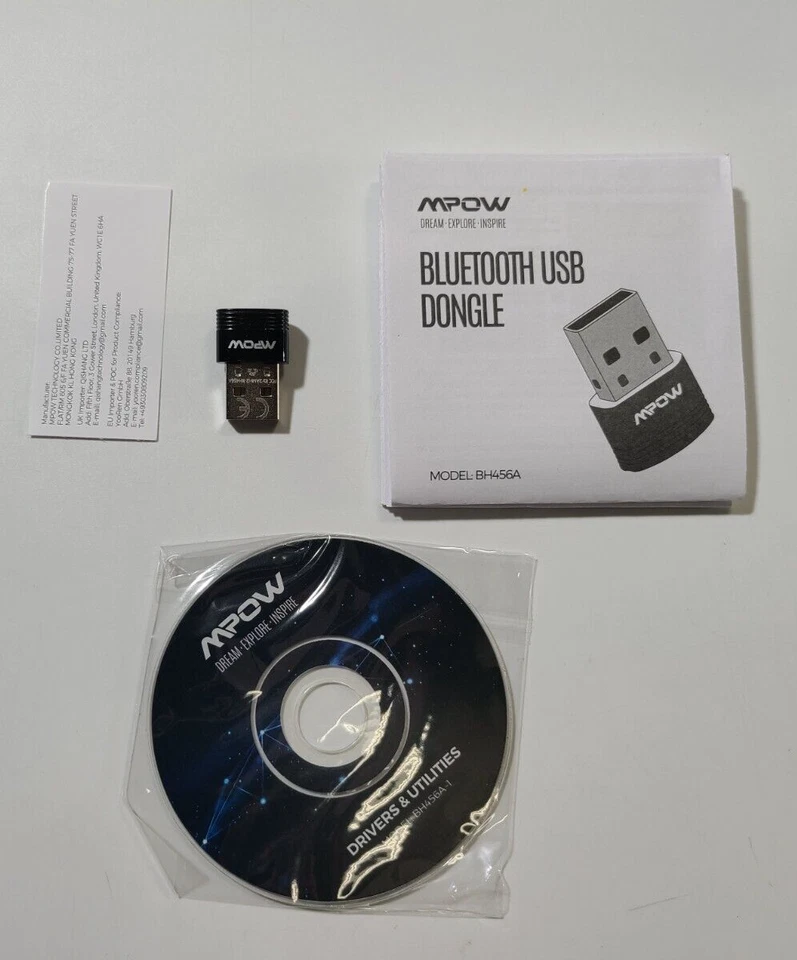 Dongle USB Bluetooth MPOW (BH456A), negro Foto 2 de 4