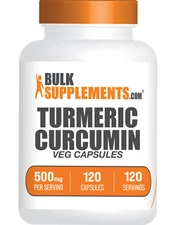 BulkSupplements Turmeric Extract Capsules - 500mg per Serving
