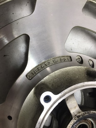 88 Yamaha VMX1200 VMX 1200 V-Max front wheel rim straight - Picture 3 of 8