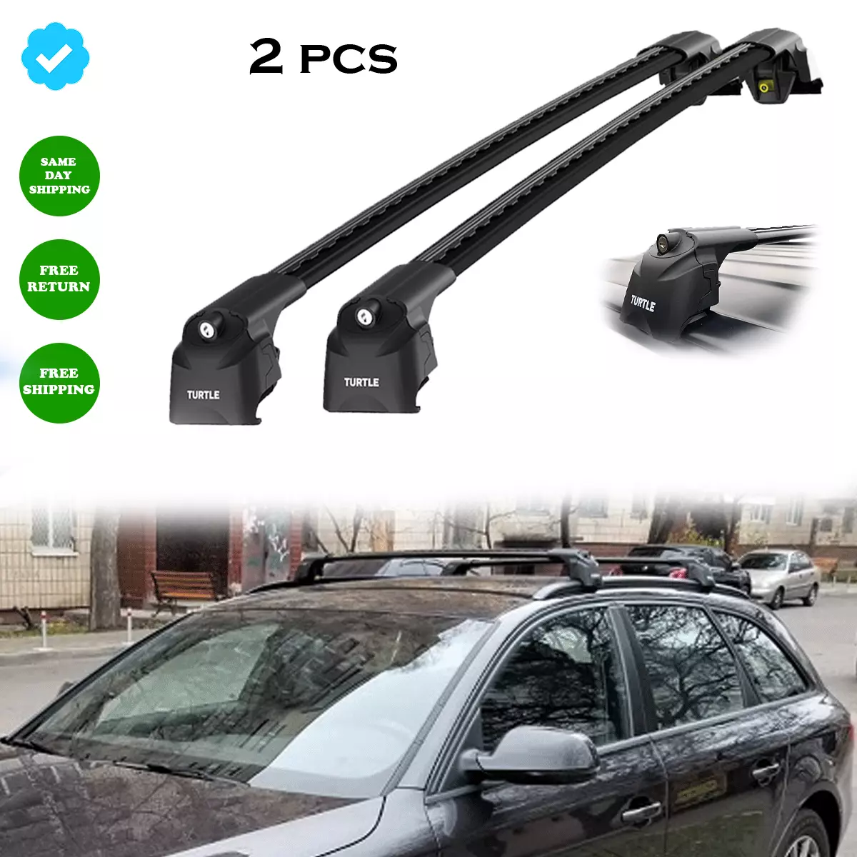 for Audi A4 Avant B8 2008 2015 Roof Rack Cros Bars Black Luggage