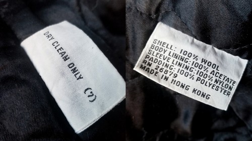 Vintage Members Only Wool Mens Bomber Jacket Size 40 Dark Heather Gray - Picture 13 of 23
