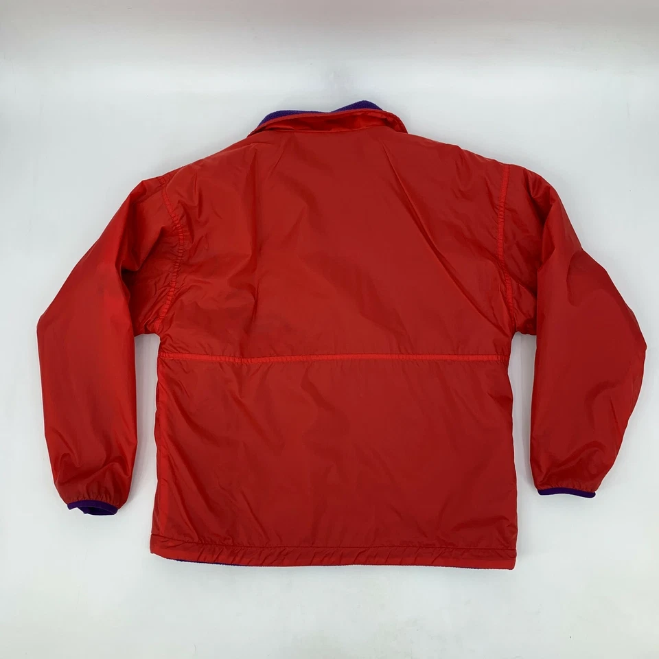 Vintage Gap Fleece Mens S Small Red Anorak 1/2 Button Arctic Light Pullover 90s - Image 3 of 4