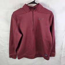 Nike Pullover Men's Medium Maroon Golf Therma 1/4 Zip Active Golfer 932350-652