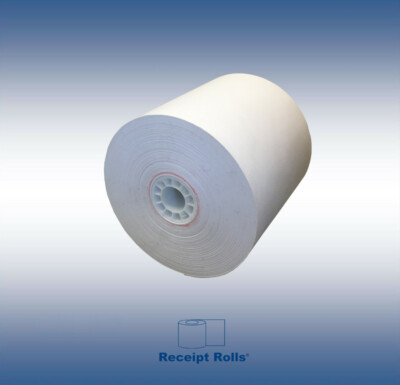 3'' x 150' 1-Ply Bond Kitchen/Receipt POS Paper Rolls (50 rolls)