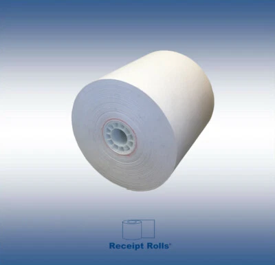 RECEIPT ROLLS 3" x 150' 1-Ply Bond Kitchen/Receipt POS Paper Rolls (50 rolls)