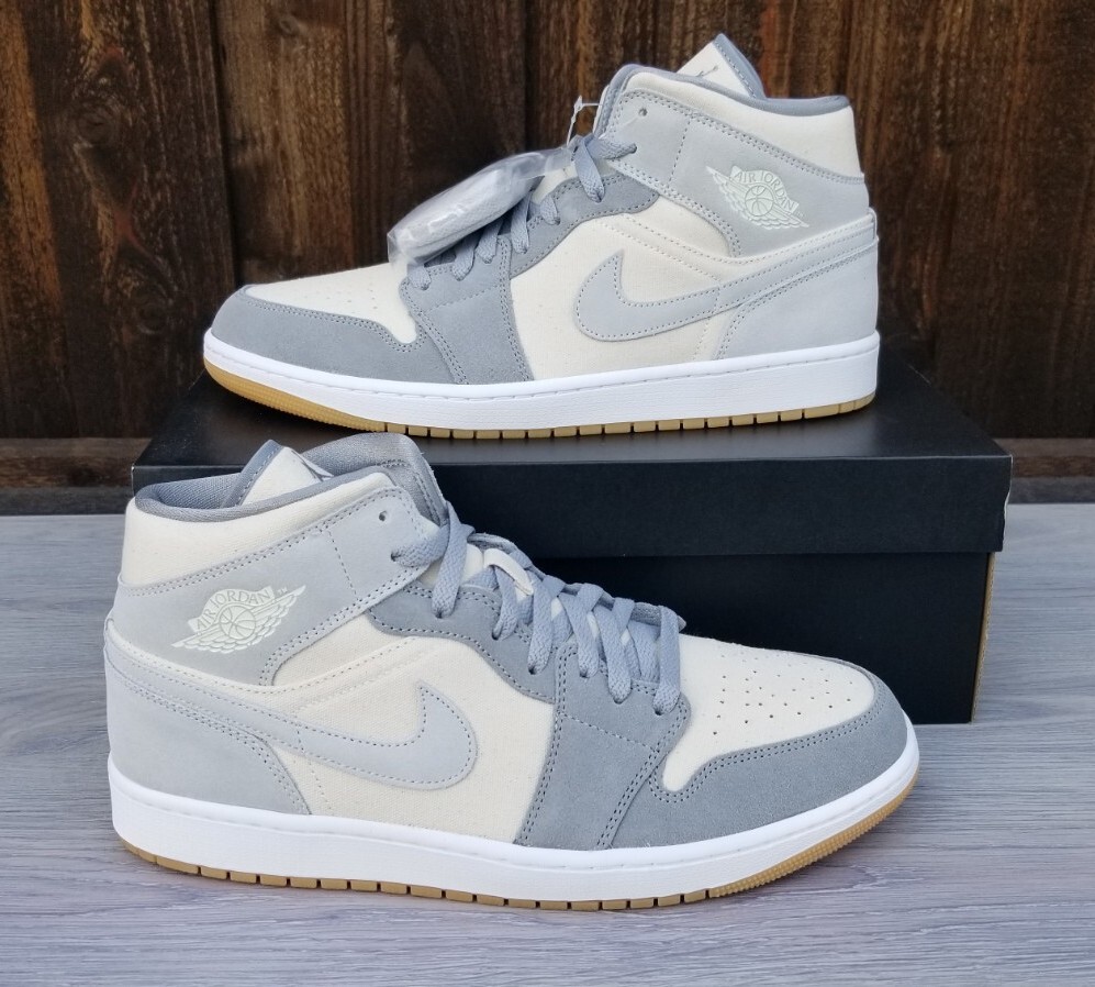 Jordan 1 Mid SE Coconut Milk Particle Gray NEW DN4281-100 