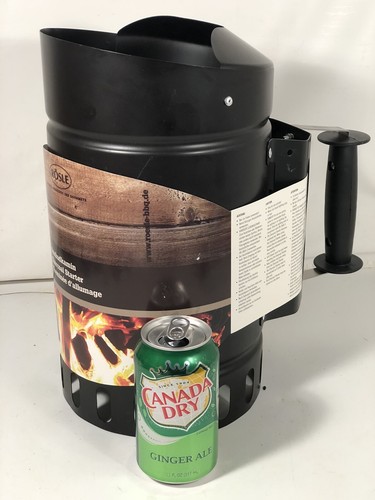 Rocky Mountain Goods Chimney Charcoal Starter - Wooden Handle with Heat Shield - Picture 8 of 12