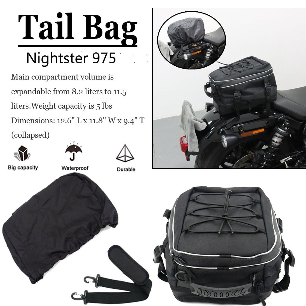 For Harley Nightster 975 RH975 S 2022 2023 Tail Bag Luggage