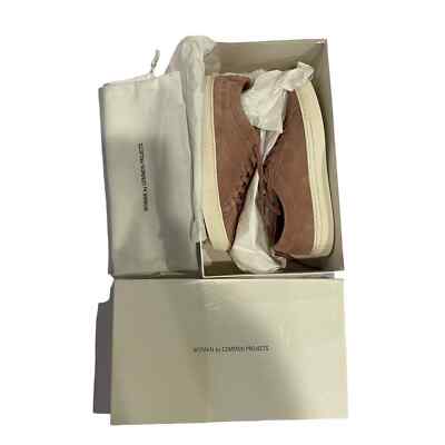 COMMON PROJECTS Original Achilles Low Top Sneakers Suede Blush 35 New