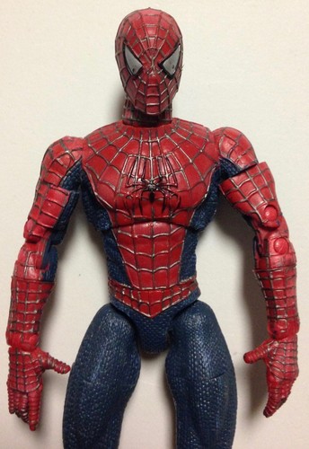 Spider-Man Movie Super Posable Action FIgure 6” Marvel 2002 SpiderMan Toy Biz - Picture 2 of 3