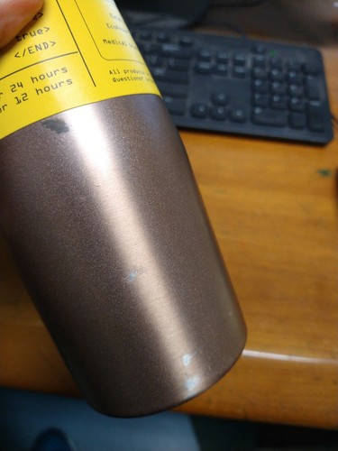 18 oz Vacuum Bottle 100% Medical Grade Stainless Interior COPPER COLOR WITH TAGS - Picture 4 of 5