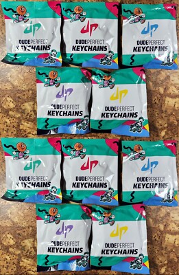 DUDE Perfect TRICK SHOT 10 Booster Packs Keychains SEALED New FREE SHIPPING
