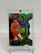 Shaedon Sharpe 2024 Panini Select Green Die-Cut 3/5 Premier Trailblazers #186